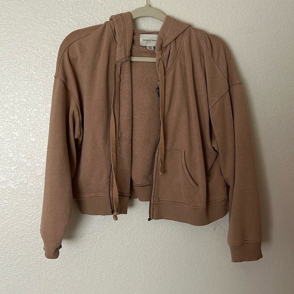 ae crop zip up
